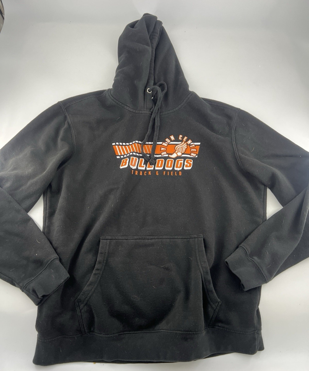 Byron Center Track and Field Sweatshirt Black Large BC Hoodie Hooded Sportswear